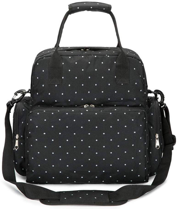 Electomania Waterproof Large Diaper Bag, Baby Nappy Tote Bag Maternity Diaper Shoulder Bag Organizer Multi-Function Travel Backpack (Black)