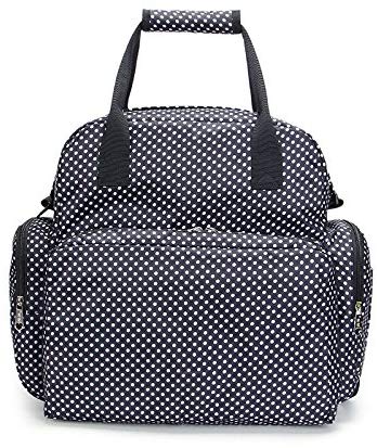 Electomania Waterproof Diaper Bag Travel Bag Multifunctional Mother Bag Baby Bag (Black)