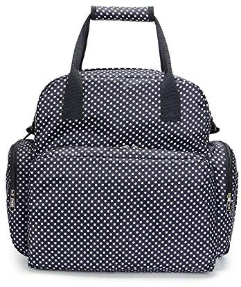 Electomania Waterproof Diaper Bag Travel Bag Multifunctional Mother Bag Baby Bag (Black)