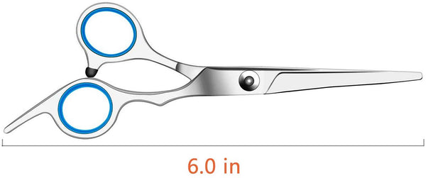 Electomania  Stainless Steel Professional Salon Barber Hair Cutting Hairdressing Tool Scissors, 6 Inches (Silver)