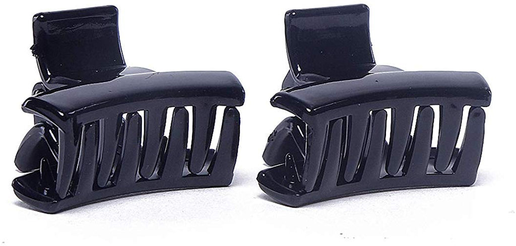 Electomania Hair Butterfly Clip for Girls and Women (Black) - 2 in 1 Set