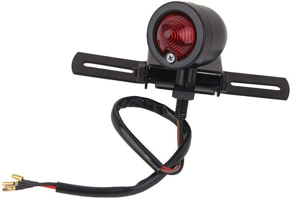 Electomania Motorcycle Brake Signal LED Light Tail Brake Light License Plate Holder (Large)