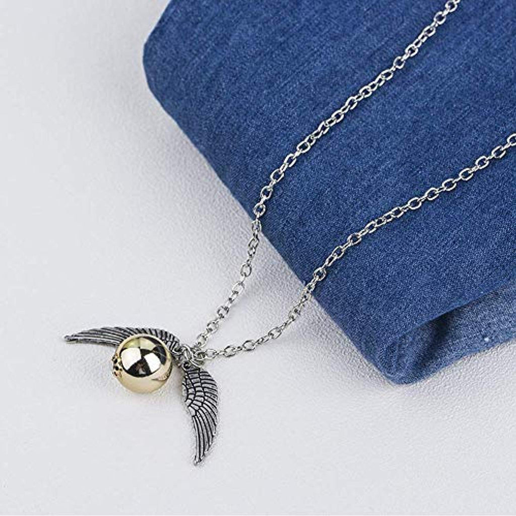 Harry Potter Wizarding World Golden Snitch Initial H Gold Plated Pendant  Necklace, 18