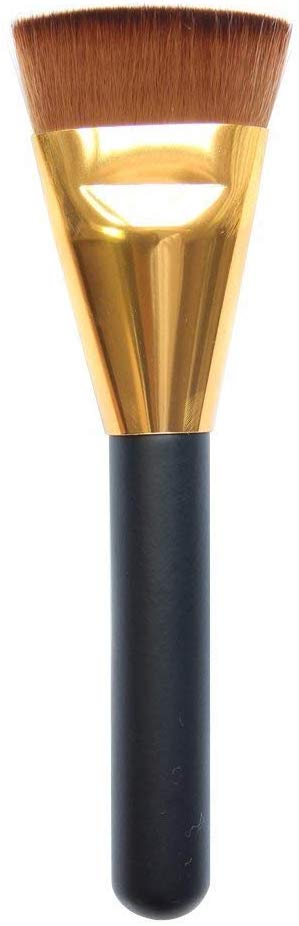 Electomania Set of Slim Fan Brush Makeup Blush & Professional Flat Contour Brush for Makeup (2Pcs)