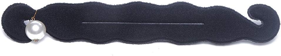 Electomania  Hair Donut Bun Maker Magic Clip Curler Shaper Styling Tool (Black)