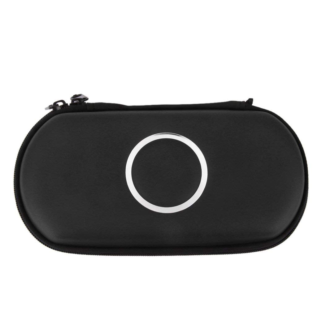 Electomania Elastic fixation Carring Case Portable Travel Pouch Cover Zipper Bag Compatible for Sony PSP 1000 2000 3000 Game Console - Black