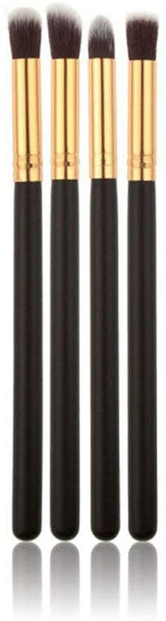 Electomania Professional Eyeshadow Blending Pencil Eye Brushes (Black and Gold, Set 4 Pieces)