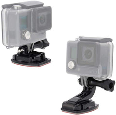 4pcs Flat Curved Adhesive Mounts with Stickers for Gopro Hero3 3, HD Hero2 (Black)