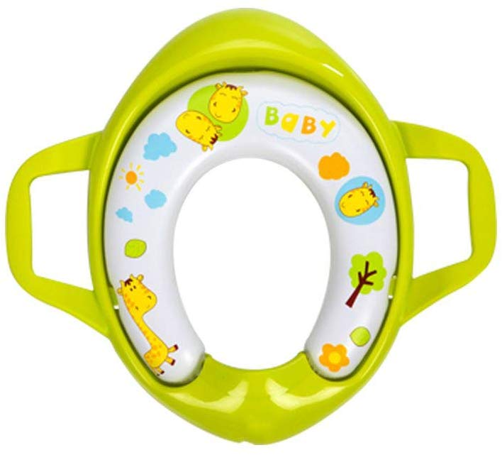 Electomania Baby Soft Cushioned Potty Seat with Support Handles (Green)