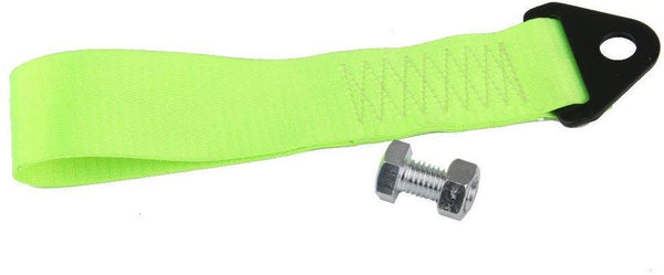 Electomania 2 Tons Racing Car Tow Towing Strap for Front Bumper Hook Truck (Green)