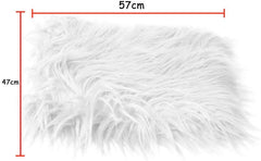 Electomania  Blanket Faux Fur Photography Photo Prop Baby Newborn Background Backdrop Rug (White, 0-3 Months)