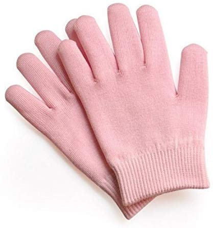 Electomania® 1 pair Beauty SPA Moisturizing Skincare Gel Therapy Treatment Gloves (pink)