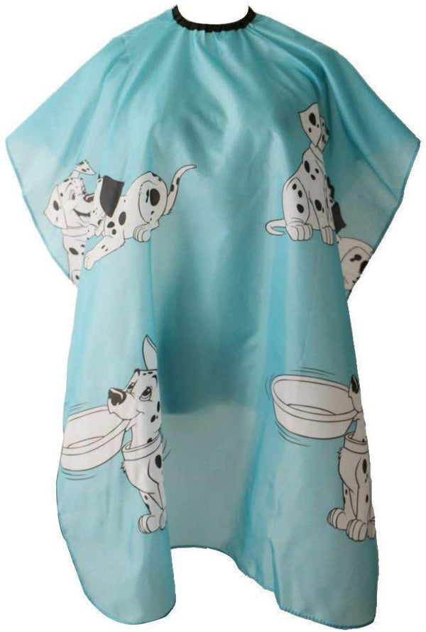 Electomania  Water Repellent Kids Hair Cut Cape Gown Salon Hairdresser Dog Print Barber Cloth (Blue)