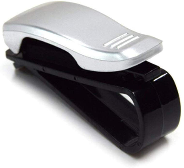 Electomania Auto Car Vehicle Visor Glasses Sunglasses Ticket Card Clip Holder (Grey and Black)