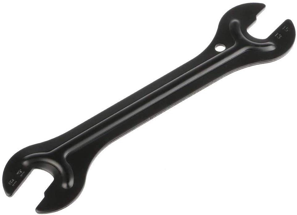 Electomania  Bicycle Head Open End Axle Hub Cone Wrench Bike Repair Spanner Tool (Black)