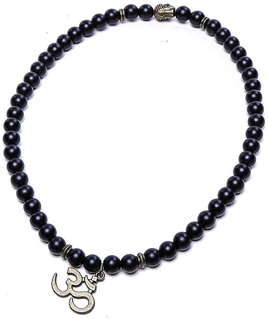 Electomania  Jewellery & Diwali Gifts for Family and Friends D'vine Yoga & Meditation Om Charm Buddha Reiki Beads Bracelet