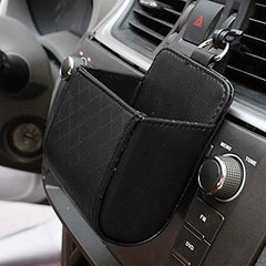 Electomania Car Storage Box Car Piece Holder Box Glasses Mobile Phone Holder Box Support Removable Liner (Black)