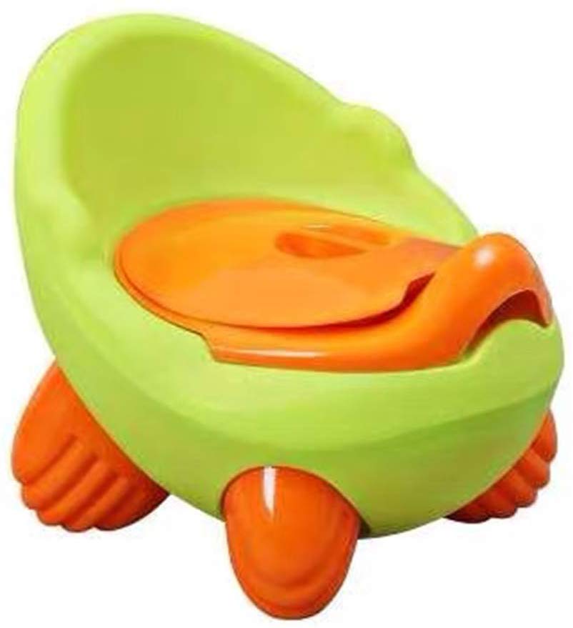 Electomania Baby Toddler Potty Seat Kids Toilet Training Potty Chair for Children with Removable Bowl and High Back Support, Secure Non and Slip Surface- Green