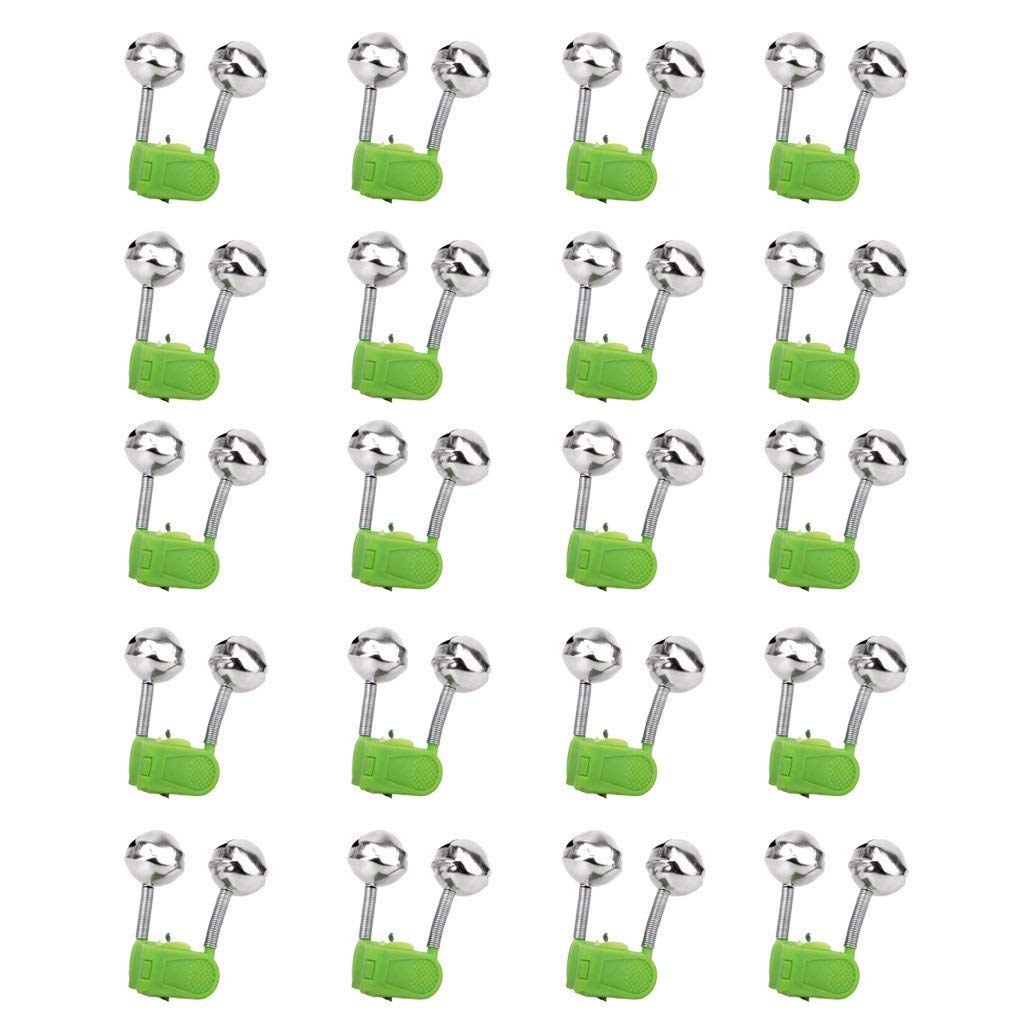 Electomania Fishing Rod Bite Lure Alarm Twin Bell Ring -Set of 20 Piece