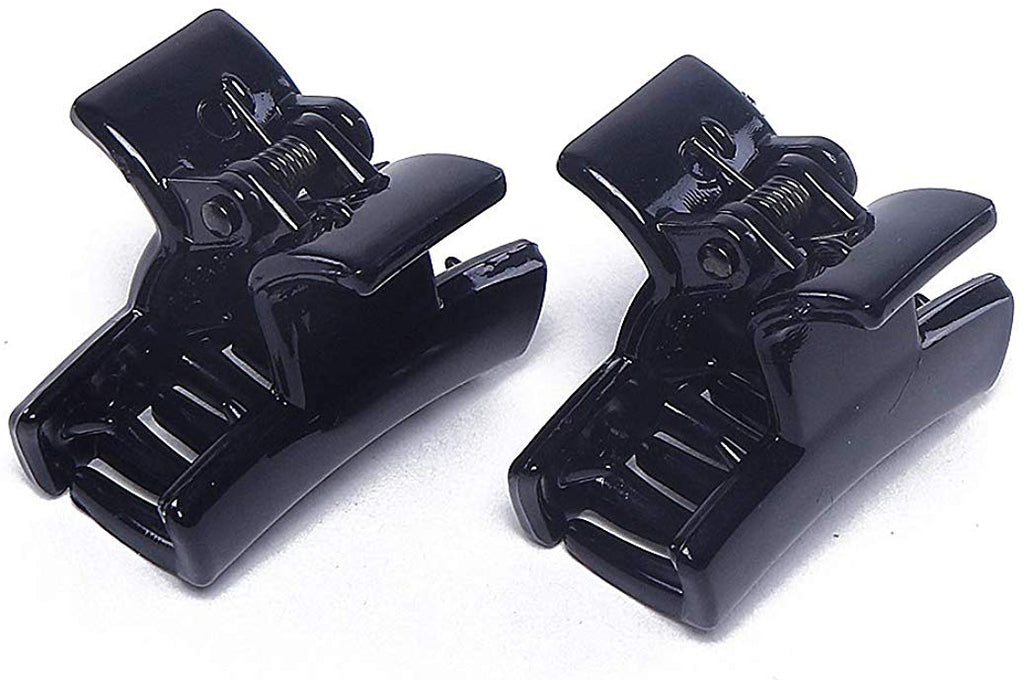 Electomania Hair Butterfly Clip for Girls and Women (Black) - 2 in 1 Set