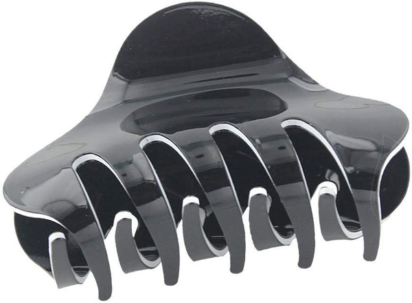 Electomania Women's and Girl's Acrylic Claw Grip Hair Clip (Black)