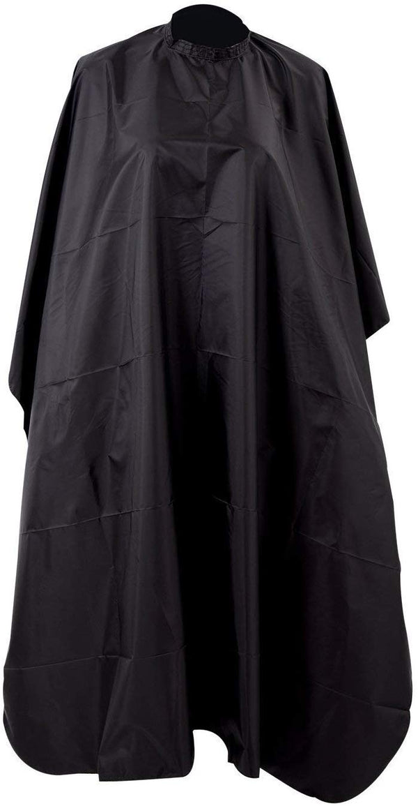 Electomania Hair Cutting Hairdressing Cloth Barbers Hairdresser Salon Adult Waterproof Cape Gown Wrap (Black)