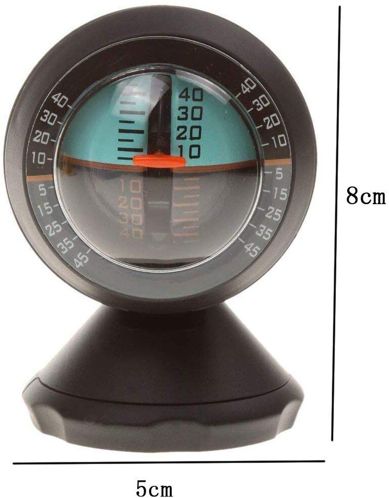 Electomania Car Inclinometer Angle Slope Level Meter Gradient Balancer Finder Black