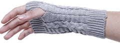 Electomania® Knitted Woollen Warm and Comfortable Fingerless Gloves Thermal Mittens Winter Gloves Accessories Hand Warmer Gloves