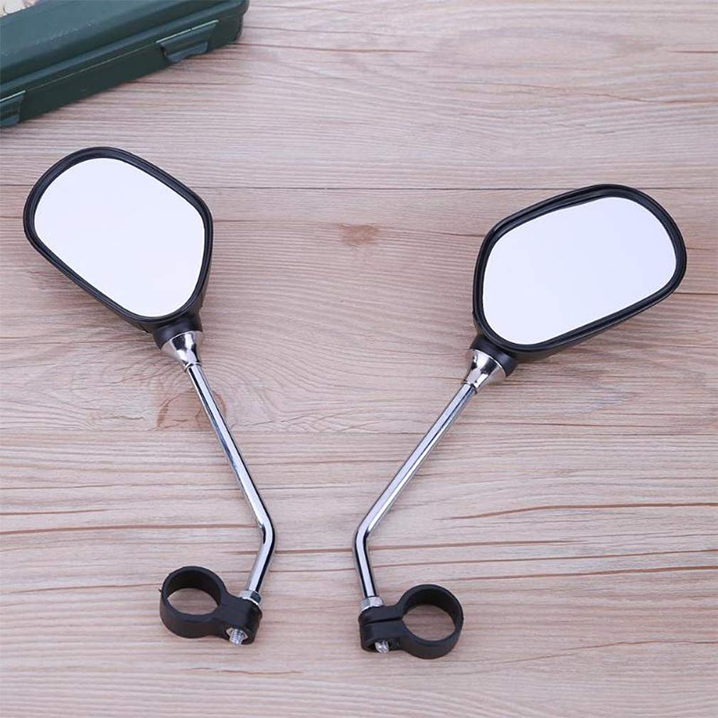 Electomania  Mountain Bike Handlebar Mirror 360 Degree Rotating Rear View with Safety Reflector - 2Pcs - Black
