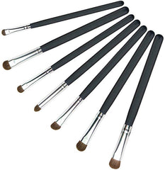 Electomania Goat Hair Eyeshadow Brushes (Black and Silver, 124) - Set of 7