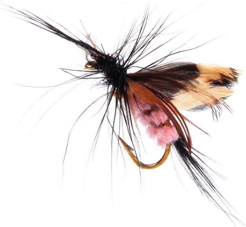 Electomania  12Pcs Butterfly Design Dry Fly Fishing Flies Fish Lure Hook Accessories