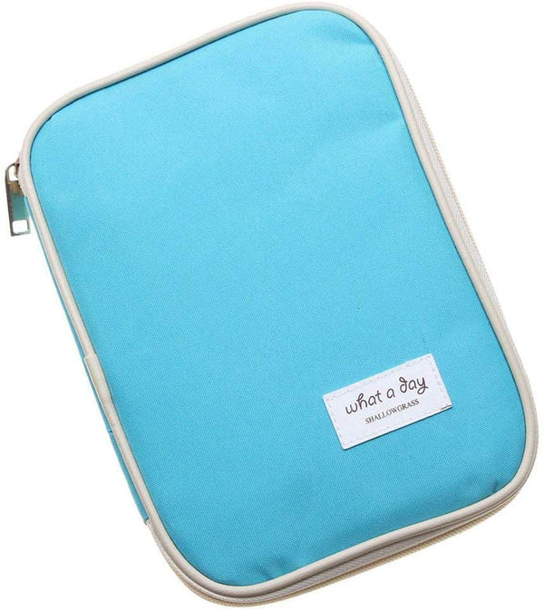 Electomania  Travel Organizer Bag Money Passport Ticket Card Document Holder Case (Blue)