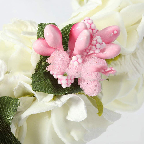 Electomania White and Pink Plastic and Foam Boho Tiara Hair Belt for Girls Women