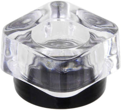 Electomania Plastic Cosmetic Empty Jar Pot Eyeshadow Makeup Face Cream Container (Black) 2 Pieces