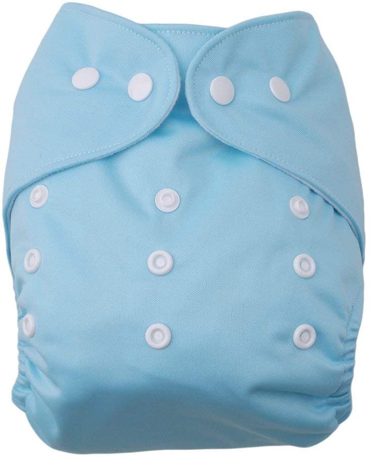 Electomania Reusable Baby Cloth Diapers with Buckle Adjustable Washable Reusable for Baby Girls and Boys (Blue)