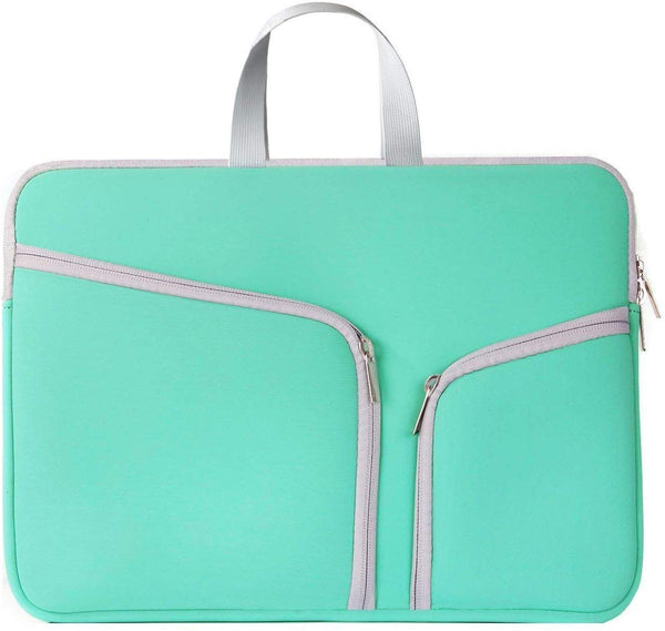 Electomania  Laptop Sleeve Case Bag Water Repellent Computer Case Sleeve Men's and Women's Zipper Laptop Messenger Bag for College, School and Business13-inch (Peppermint Green)