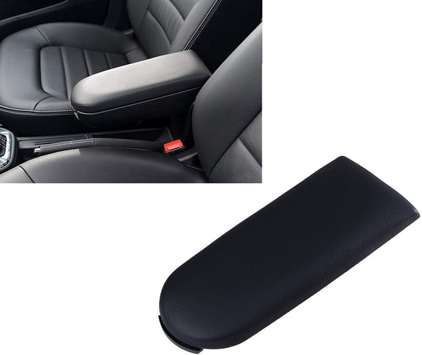 Electomania Center Console Armrest Leather Pad Cover Armrest Center Console Covers Cap Fit for 1999-2004 GOLF / 1999-2004 JETTA / 1999-2004 PASSAT / 1998-2005 BETTLE / 1999-2004 BORA (Black)