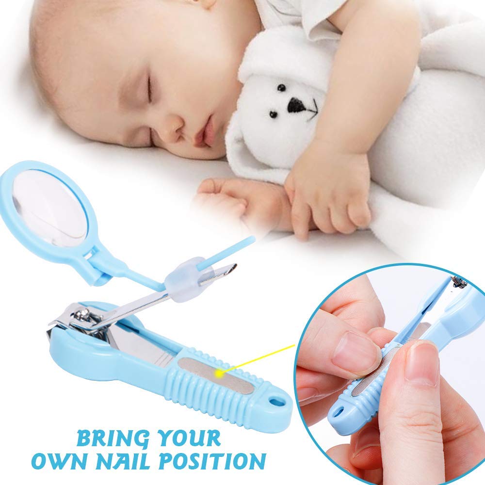 Baby Nail Trimmer Electric, Lupantte Safe Baby Nail File, Baby Nail Clippers  with Light and 6 Grinding Pads for Newborn Infant Toddler or Adults Toes  and Fingernails, Kids Nail Care, Polish and