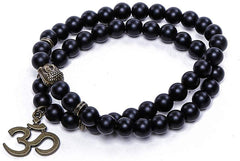 Electomania  Jewellery & Diwali Gifts for Family and Friends D'vine Yoga & Meditation Om Charm Buddha Reiki Beads Bracelet