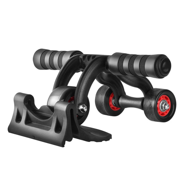 Electomania Unisex 3-Wheel Ab Roller Toner Exercise Equipment for Abdominal Core Workouts and Belly Fat Reducer (Black)