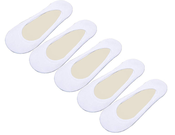 Electomania® 5pair Bamboo fiber orange stockings spring and summer anti - drop invisible socks (White)