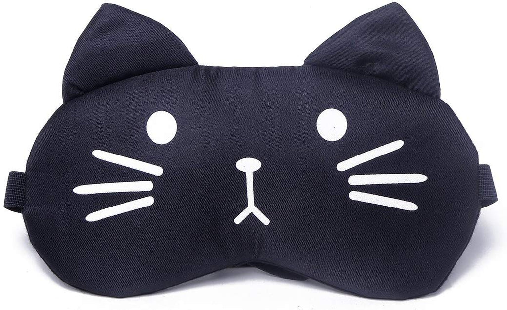 Electomania Cute Cat Eye Shade Sleeping Eye Mask with Ice Bag Cartoon Blindfold Eyes Cover Sleeping Travel Rest Patch Blinder Relax