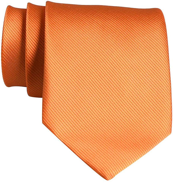 Electomania  Men's Handmade Silk Solid Color Wedding Party Tie Business Suit Tie Unisex tie (Orange)