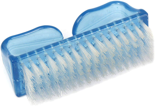 Electomania Plastic Nail Cleaning Brush for Hand, Finger, Toe with Handle Grip (Random Colour) -Set of 2 Pieces