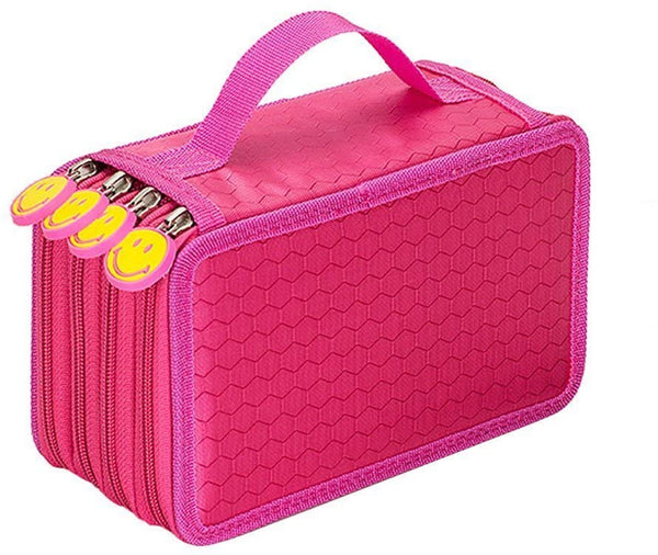 Electomania 4 Layers Capacity Makeup Storage Bag (Rose Red)