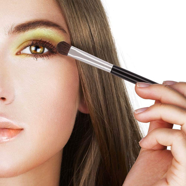 Electomania Goat Hair Eyeshadow Brushes (Black and Silver, 124) - Set of 7