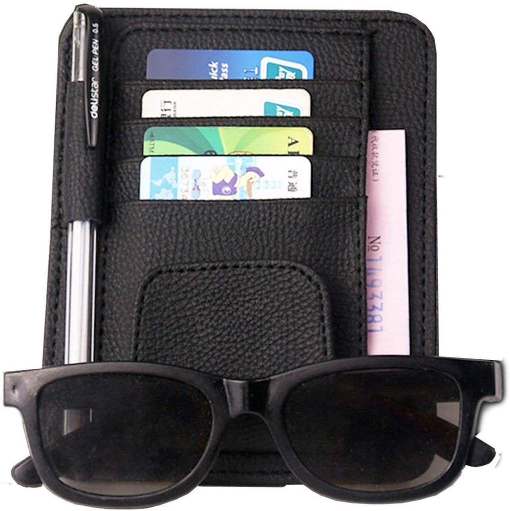 Electomania Car Visor Sun Glass Clip/Card Holder, Black