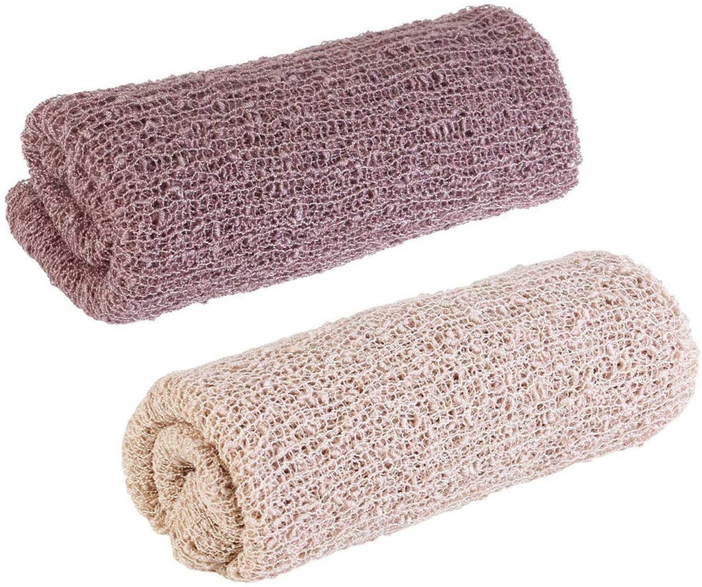 Electomania Newborn Baby Photography Photo Props Knitted Fabric Stretch Knit Wrap The Paving Dimension is About 40 * 150 cm Long Pack of 2(Khaki/Purple)