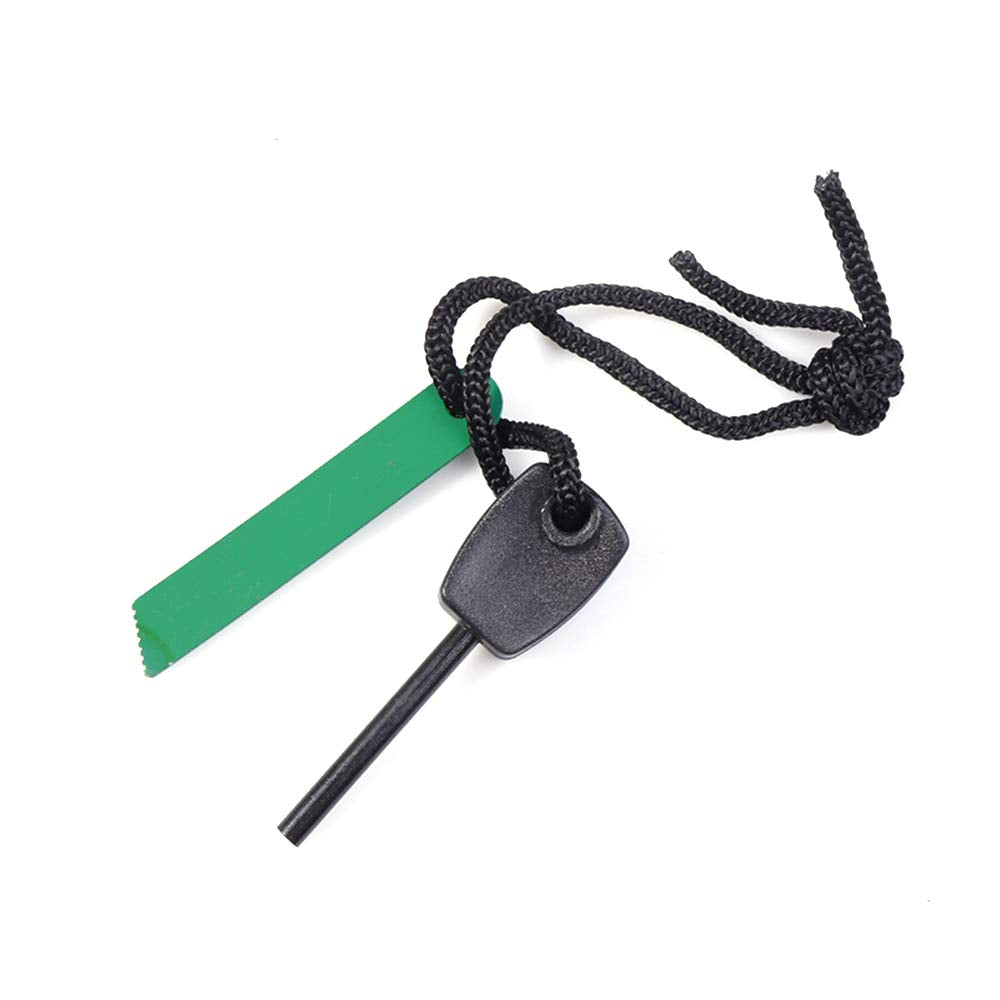 Electomania Mini Magnesium Flint Spark Fire for Outdoor Sport Camping Survival Tool (Green)