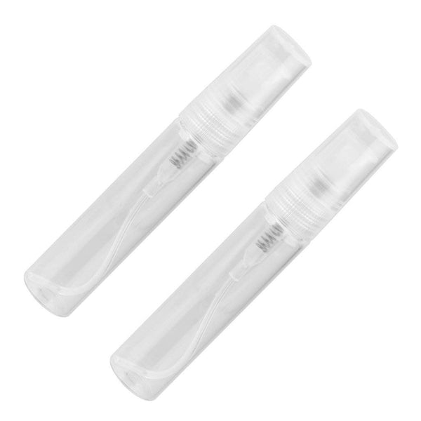 Electomania® 2 Pcs Mini Clear 5ML Atomizer Plastic Bottle Spray Refillable Perfume Empty Sample Bottle,for Travel Party Portable Makeup Tool